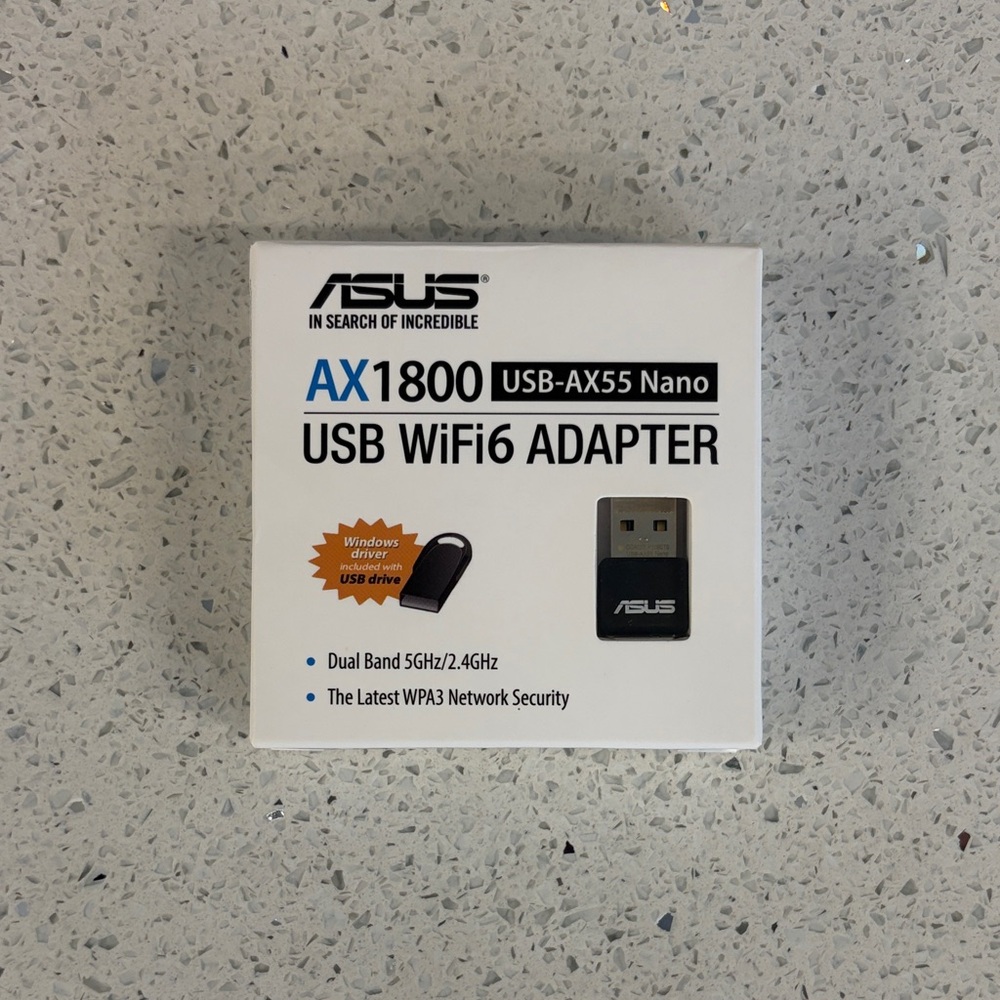 ASUS USB-AX55 Nano WiFi Adapter - Black
